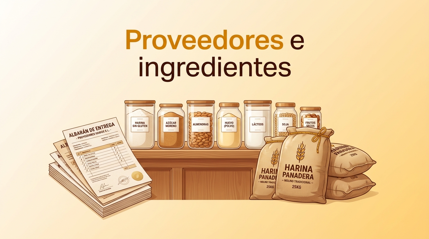 Proveedores e ingredientes en Trazabilidad Express